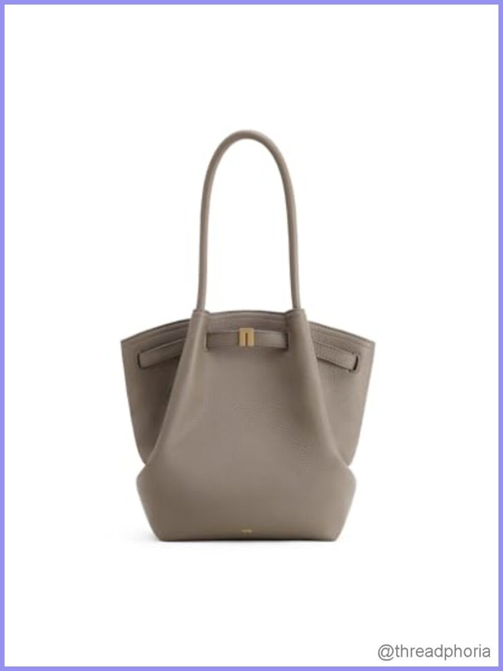 Vegan Leather Tote Bag Gold Hardware Shoulder Satchel